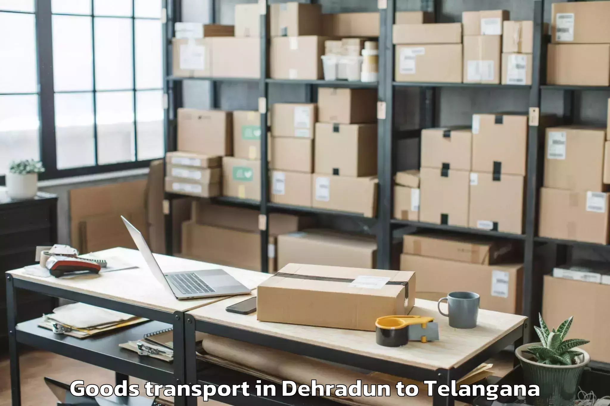 Dehradun to Mancherial Goods Transport Booking